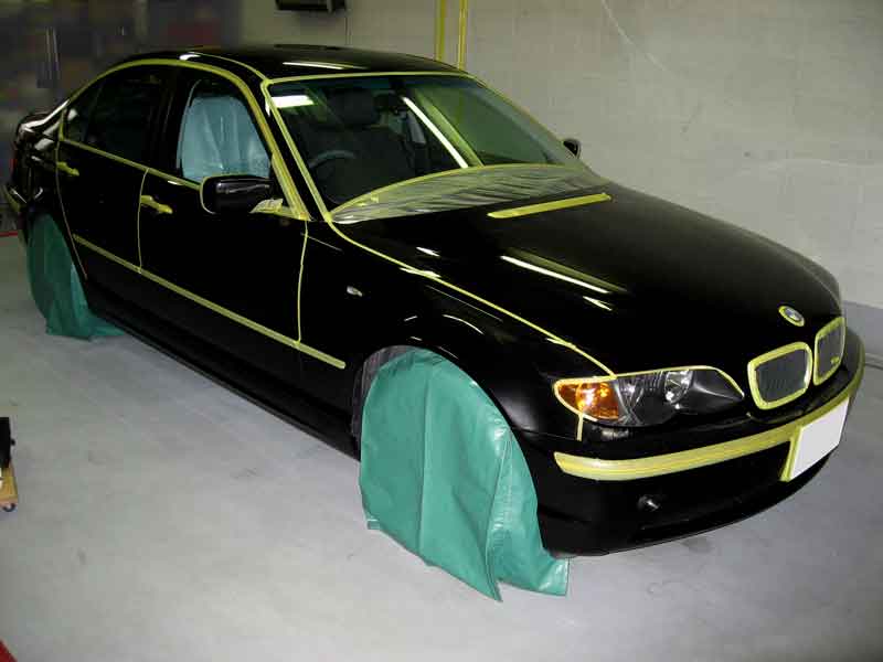 BMW 3シリーズ 車体全体のマスキング