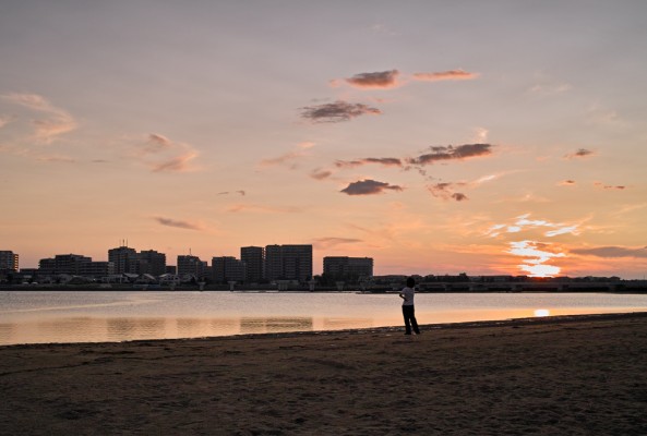 夕日