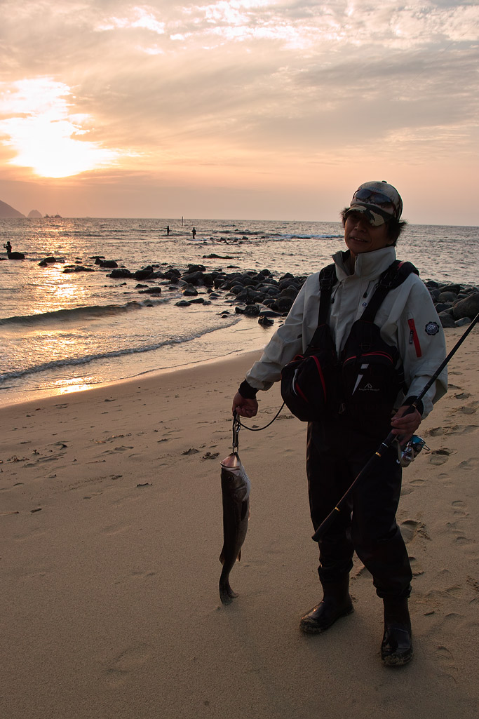 浜辺の釣果