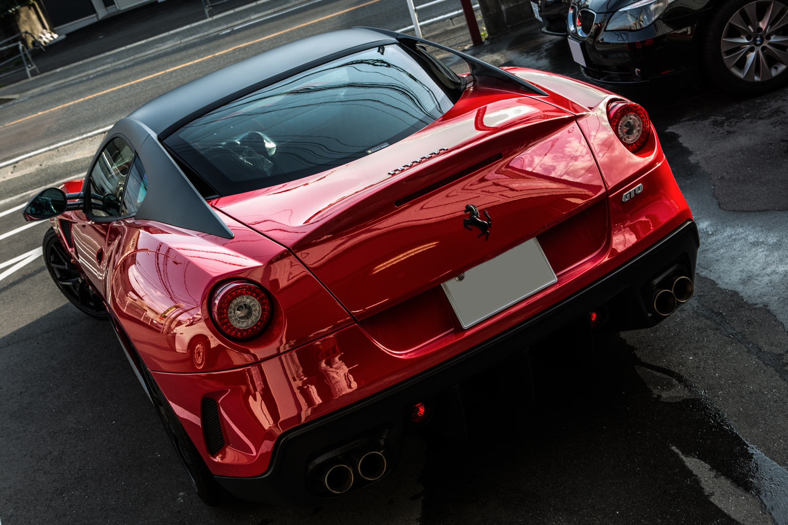 599GTO 磨き　ガラスコーティング