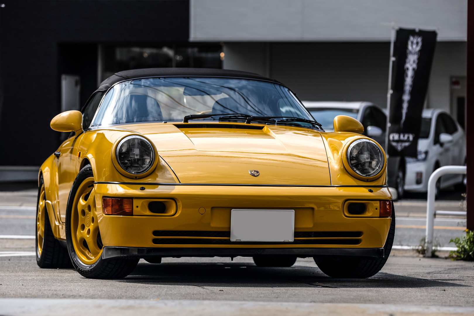 PORSCHE 964スピードスター　 磨きとガラスコーティング