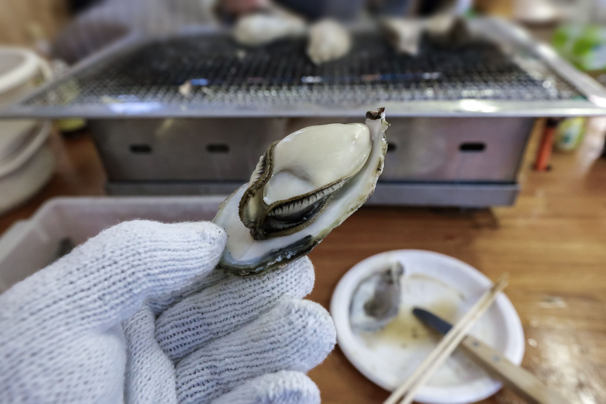 牡蠣小屋　焼き牡蠣